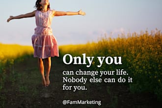 design personalized motivational quotes