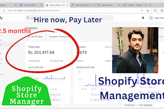 run and manage shopify store for you