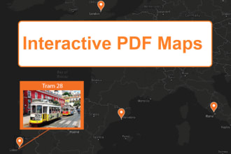 create interactive PDF maps