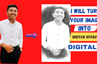 turn your image into a sketch effect digitally