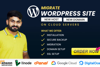 do quick migrate, transfer your wordpress site on aws, google or azure cloud