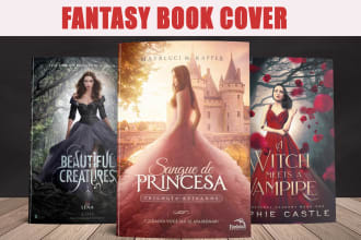 design fantasy book cover, book cover and ebook cover in just 4 hurs