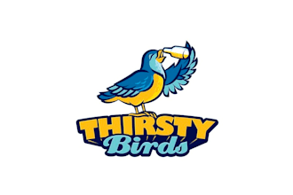 design premium worthy thirsty bird logo