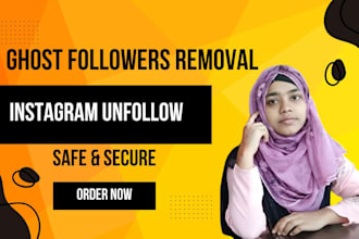 remove ghost, fake, bot followers and clean instagram