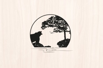 create unique gorgeous silhouette designs and logo