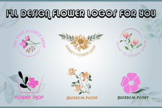 design luxury feminine flower logo for you