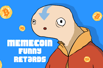 hand draw funny cartoon, bitcoin, meme coins, retards