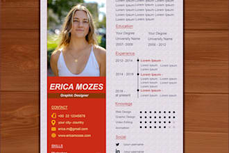 create excellent cv design