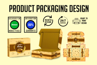 do premium product label design and packaging design