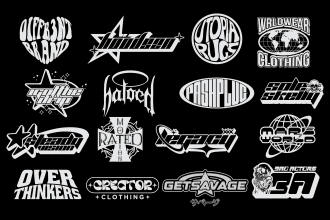 design a custom y2k streetwear logo