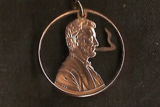 send you a Smokin Abe cut coin pendant