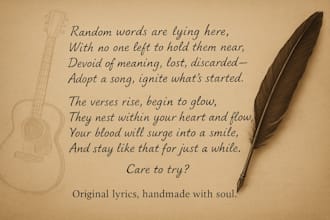 write original lyrics for your song