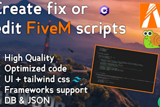 create or fix fivem scripts