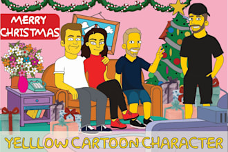 turn your photo into yellow style character