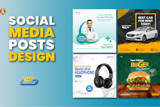 design attractive social media posts and advertising
