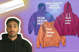 create premium hoodie mockup tshirt and sweatshirt  mockups