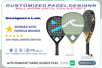 do creative padel racket design