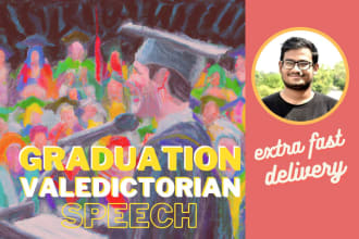 write a compelling valedictorian or graduation commencement speech
