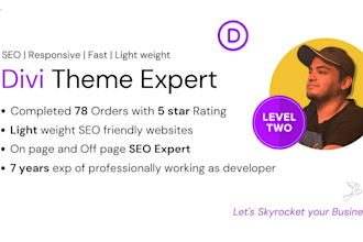 be your expert for divi theme, divi builder or wordpress divi