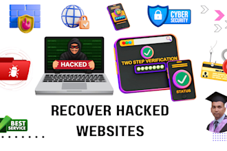 recover wordpress hacked website, virus, malware removal, website security, ddos