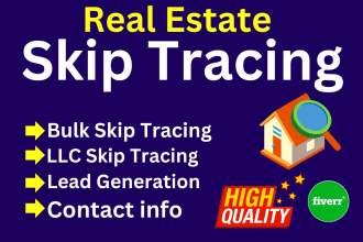 do skip tracing in bulk skip trace with llc skip tracing for real estate