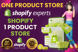 build one product store or single product store for dropshipping