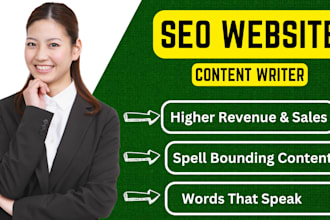 be your SEO website content writer for website copywriting
