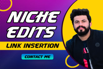 niche edits link insertion seo backlinks