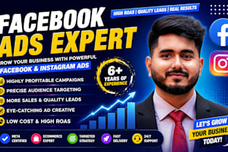 be your facebook ads manager for shopify ecommerce and lead generation
