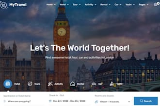 create str website, vacation rental, hotel and apartment booking website airbnb