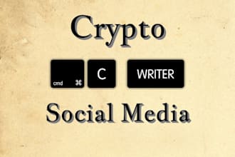 do professional copywriting for your social media or crypto