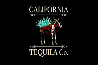 design modern best tequila logo only 24 hours