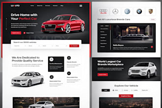 design taxi booking website, limousine, chauffeur and car rental website