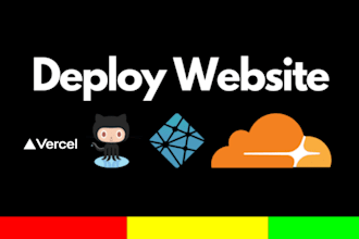 deploy static website on netlify, github, cloudflare and vercel