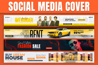 design facebook cover post twitter header youtube banner linkedin cover photo