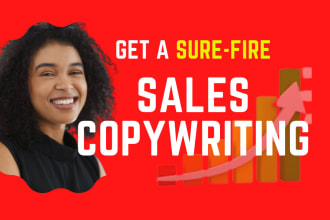 do quality sales copywriting for business, facebook ads