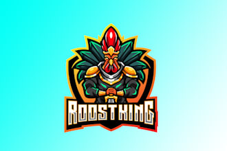 design wonderful boxing rooster mascot logo with unlimited revision