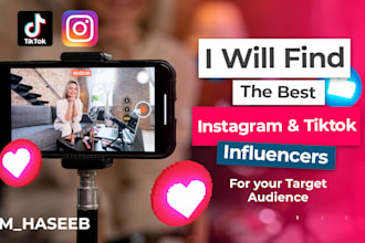 research the best instagram and tiktok influencers