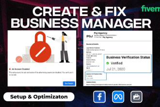 expertly configure and setup facebook business manager and ads account