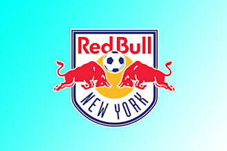 design wonderful new york red bulls football logo with unlimited revision
