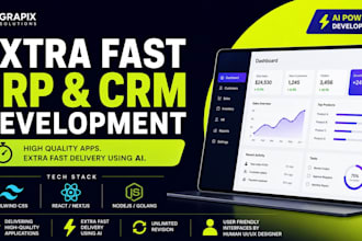 develop custom erp and crm for your business