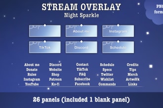 draw custom twitch panels for you