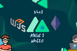 develop web3 or web2 app using vue3 and nuxt3