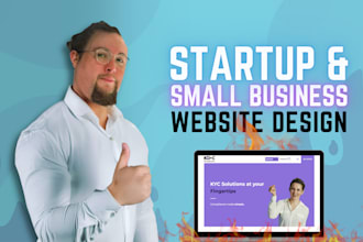 design an impressive small business or startup website