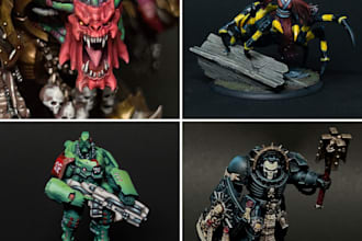 paint your warhammer or board game miniatures in japan