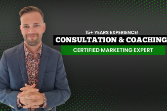 be your meta and google marketing coach or consultant