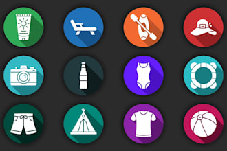 create a creative icon set design