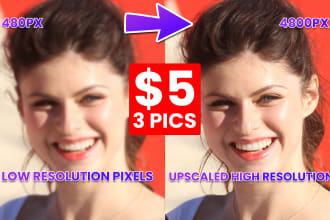 upscale and enhance resolution of into 8k