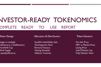 create complete tokenomics for your ico ido igo
