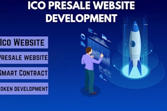 develop ico presale website, smart contract